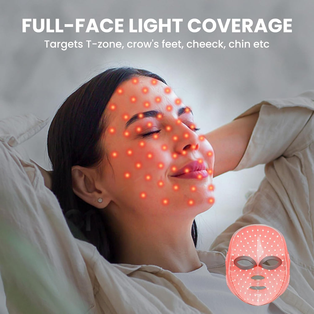 Clear Acne. Smooth Wrinkles. 7-Color LED Skin Therapy Mask
