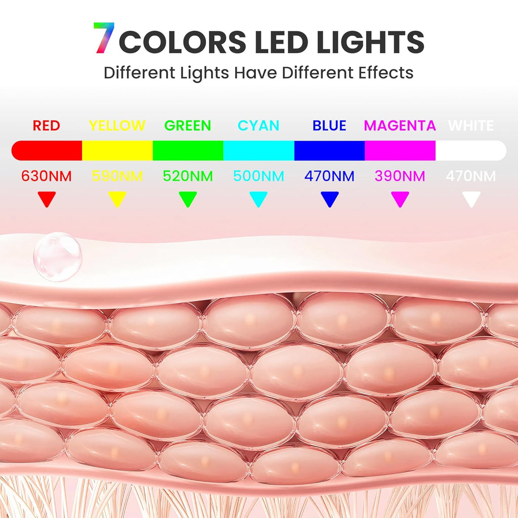 Clear Acne. Smooth Wrinkles. 7-Color LED Skin Therapy Mask